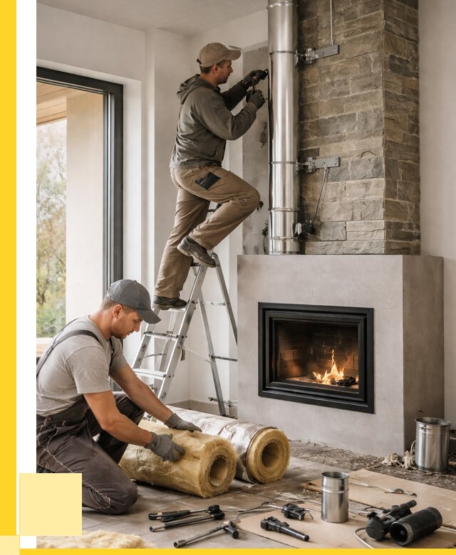 Монтаж дымоходов для каминов в Новотроицке от 15702 р. ЭриданНвт