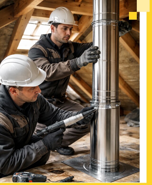 Монтаж дымоходов для каминов в Новотроицке с гарантией качества