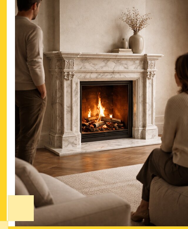 Мраморные камины под ключ в Новотроицке от 261700 р. | ЭриданНвт