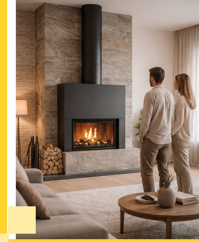 Закрытые камины под ключ в Новотроицке от 125616 р., ЭриданНвт