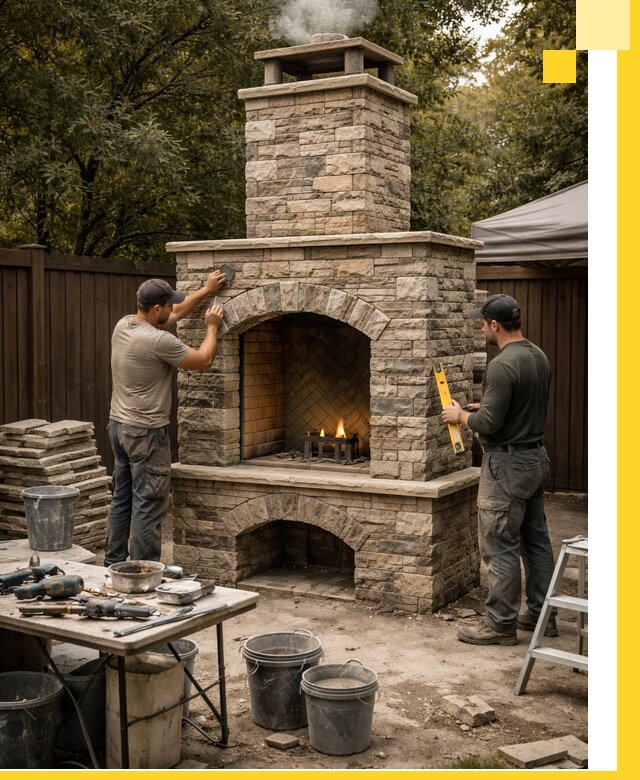 Проектирование и установка уличных каминов в Новотроицке