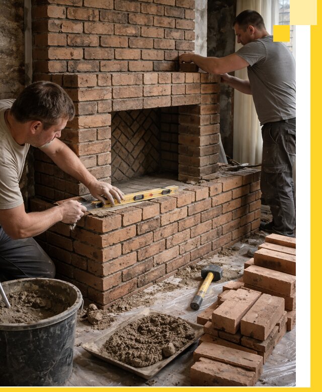 Изготовление и установка кирпичных каминов в Новотроицке