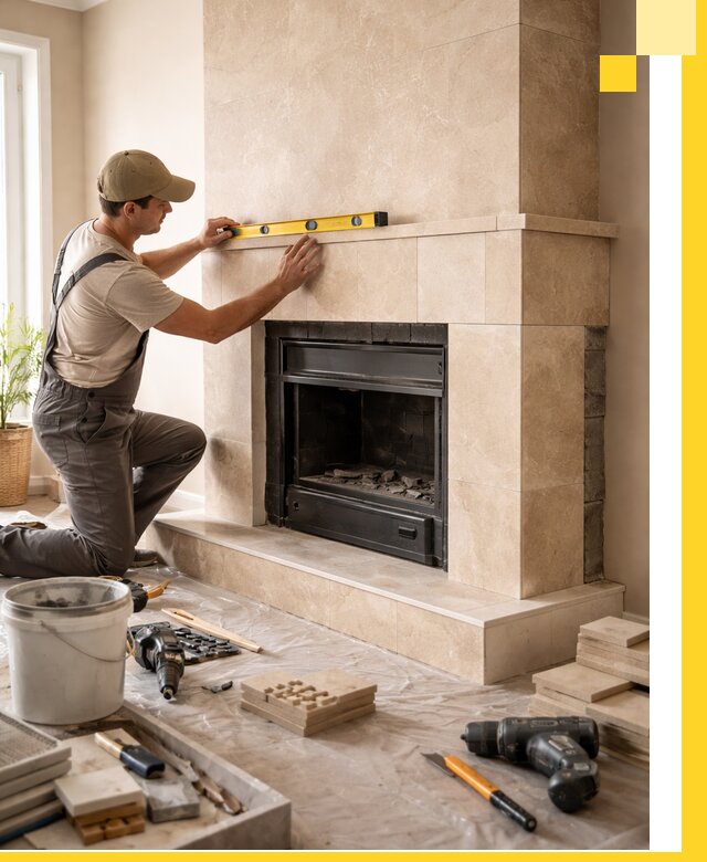 Установка и монтаж каминов в частном доме под ключ в Новотроицке