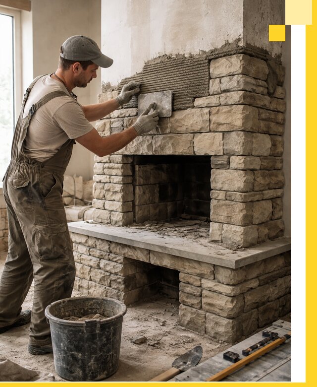 Строительство каминов под ключ в Новотроицке от проектирования до монтажа