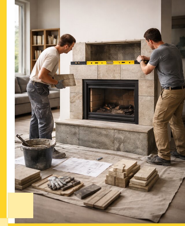 Монтаж каминов и установка в Новотроицке от 47106 р. | ЭриданНвт