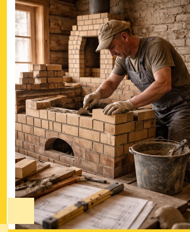 Кладка печей из кирпича в Новотроицке цены от 31404 р. - ЭриданНвт