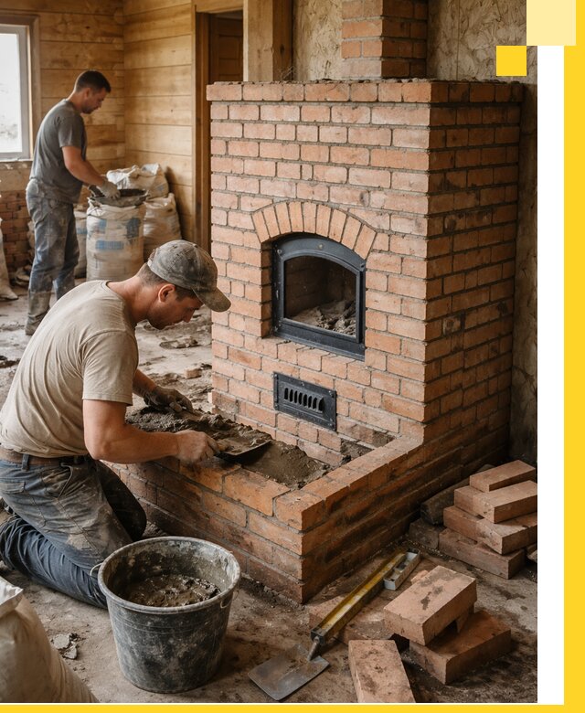 Профессиональное строительство печей в Новотроицке под ключ