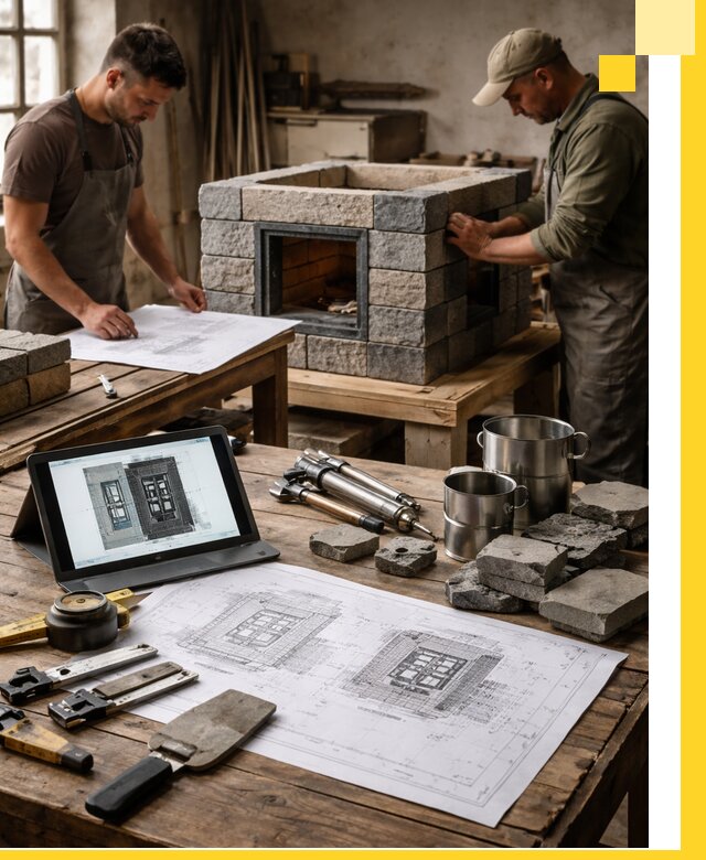 Разработка проектов печей с согласованием и монтажом в Новотроицке