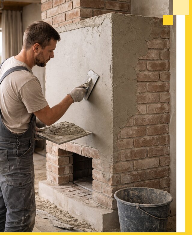 Отделка печей и облицовка каминов в Новотроицке под ключ