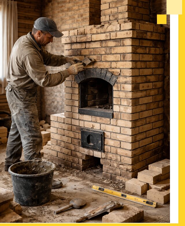 Кирпичные печи под ключ в Новотроицке: проектирование и кладка