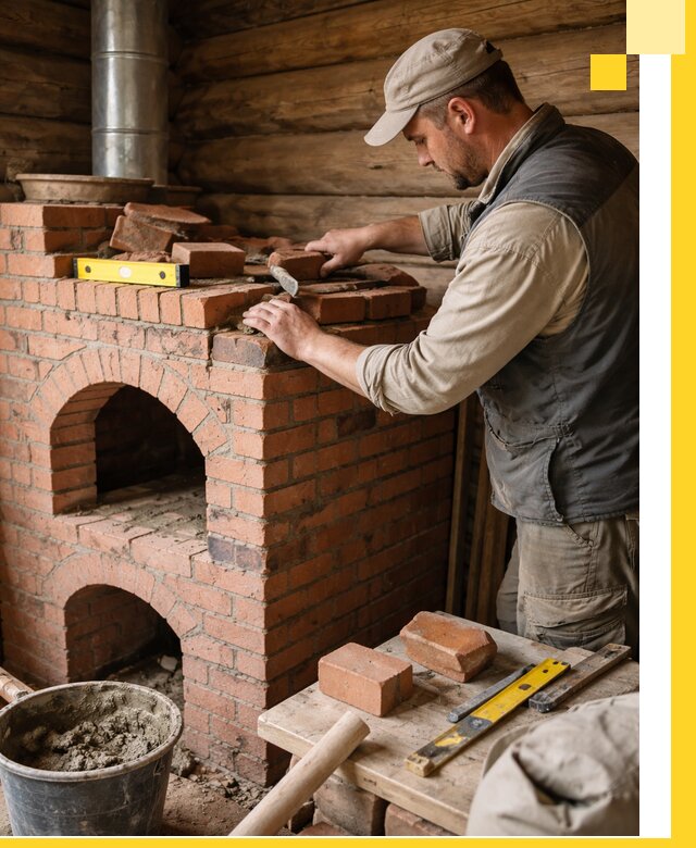 Изготовление и установка русских печей в Новотроицке под ключ