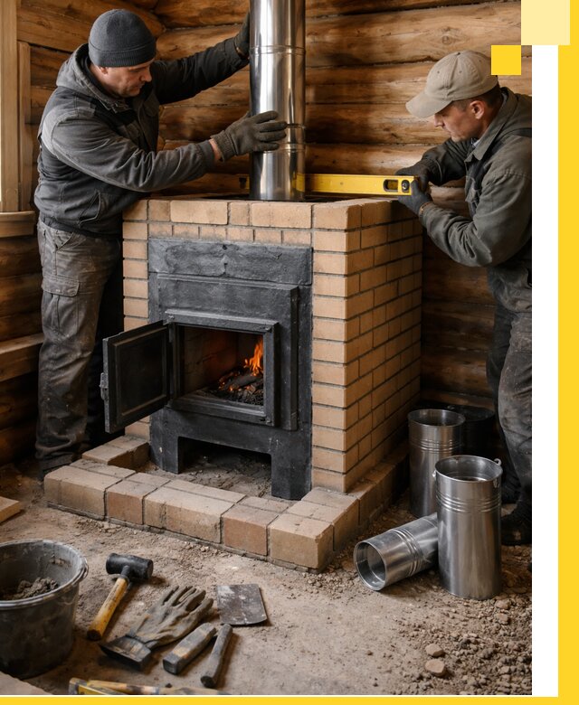 Проектирование, изготовление и установка банных печей в Новотроицке