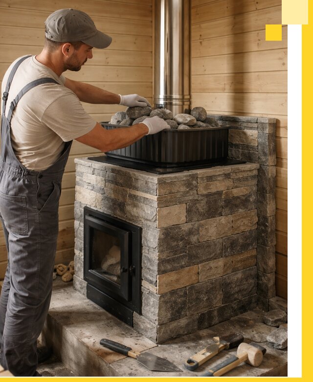 Печи для парной в Новотроицке, производство, монтаж и обслуживание