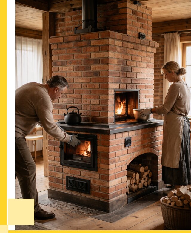 Печи для загородного дома под ключ в Новотроицке от 83744 р. | ЭриданНвт