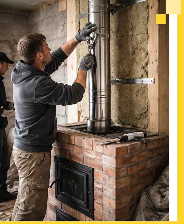 Изготовление и монтаж печей и дымоходов под ключ в Новотроицке