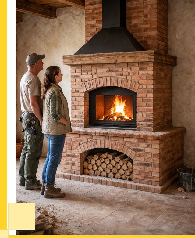 Печи камины из кирпича в Новотроицке от 125616 р. | ЭриданНвт