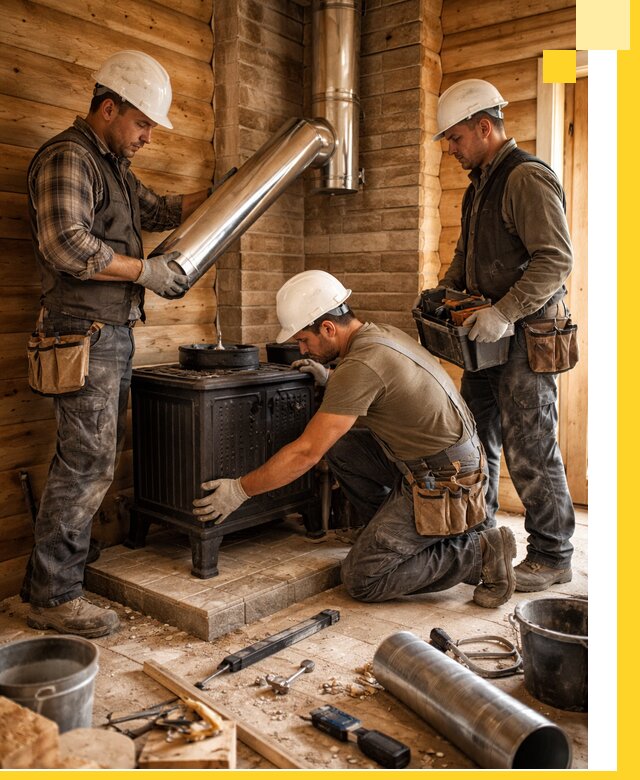 Профессиональный монтаж банных печей и дымоходов в Новотроицке