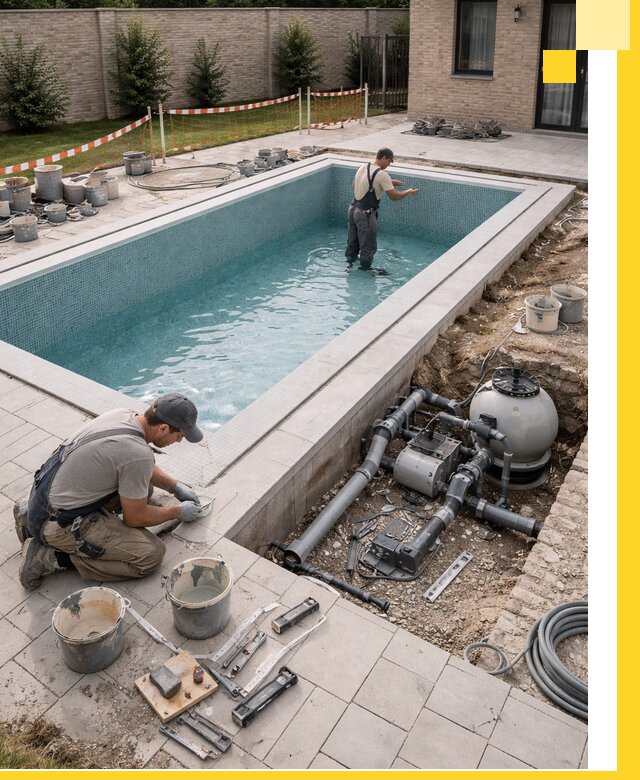 Строительство бассейнов под ключ в Новотроицке: проекты и монтаж