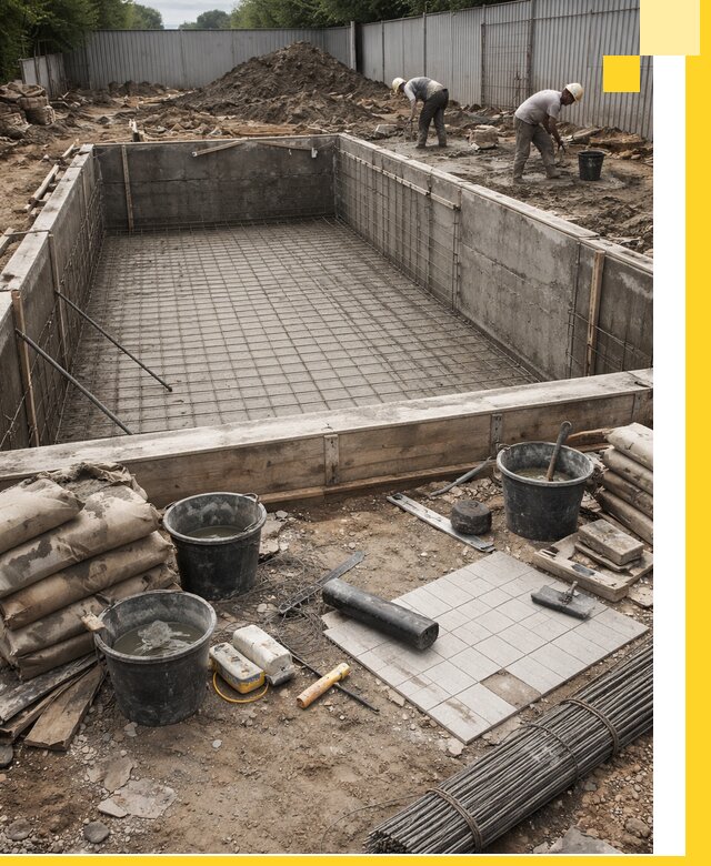 Строительство бассейнов под ключ в Новотроицке, дизайн и монтаж