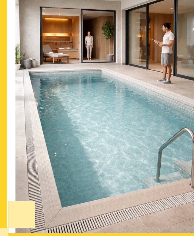 Отделка бассейна пленкой ПВХ в Новотроицке от 3664 р. - ЭриданНвт