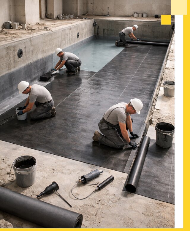 Профессиональная гидроизоляция бассейнов и чаш в Новотроицке под ключ