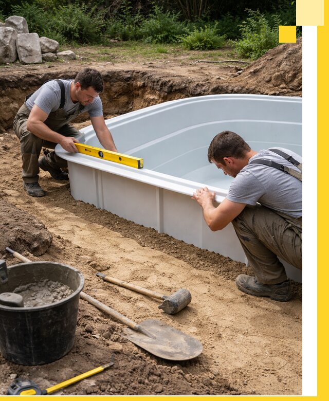 Производство и установка пластиковых бассейнов в Новотроицке под ключ