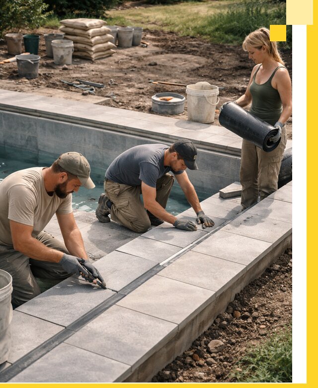 Строительство и монтаж уличных бассейнов под ключ в Новотроицке