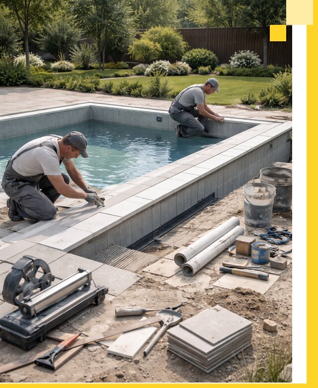 Строительство открытых бассейнов под ключ в Новотроицке профессионально