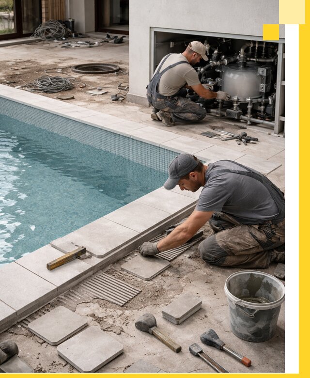 Строительство и монтаж бассейнов в коттедже в Новотроицке