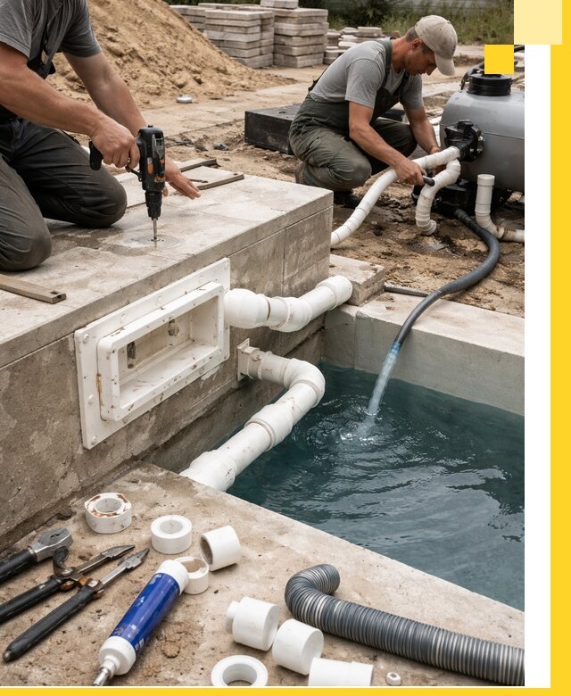 Строительство скиммерных бассейнов под ключ в Новотроицке