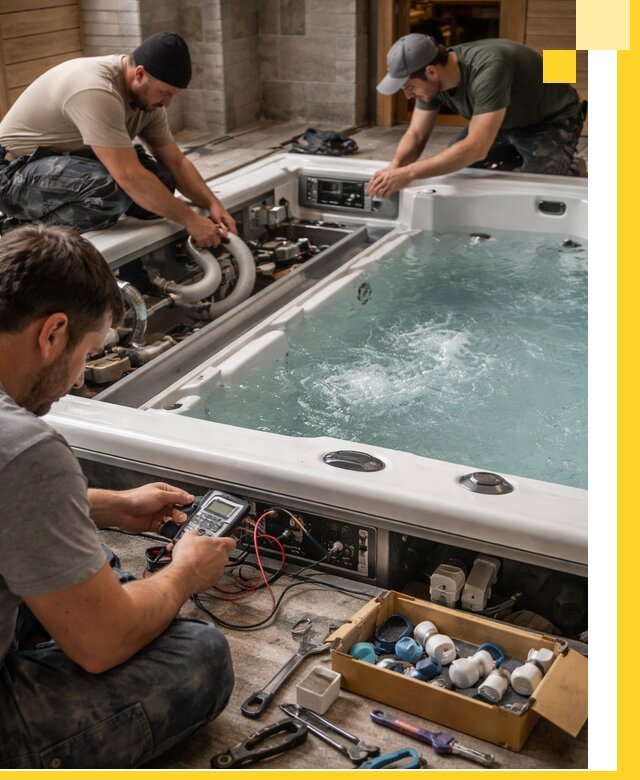 Гидромассажные бассейны под ключ в Новотроицке, дизайн и монтаж