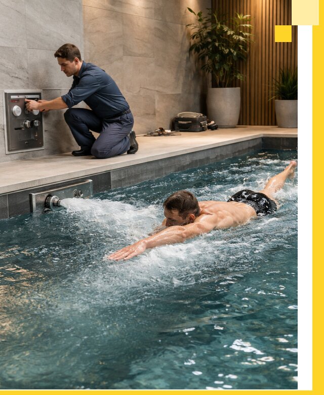 Проектирование и монтаж бассейнов с противотоком в Новотроицке