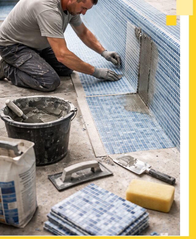 Укладка и ремонт мозаики для бассейнов под ключ в Новотроицке