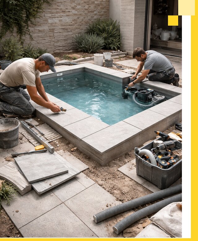 Мини бассейны под ключ в Новотроицке, дизайн и установка