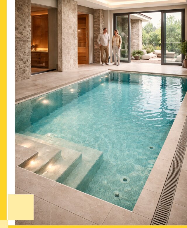 Бассейн во дворе в Новотроицке: проект, отделка от 1256160 р. | ЭриданНвт