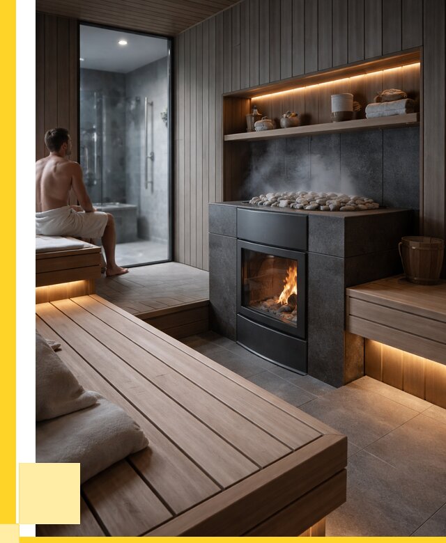 Проект сауны в частном доме в Новотроицке от 36638 р. | ЭриданНвт