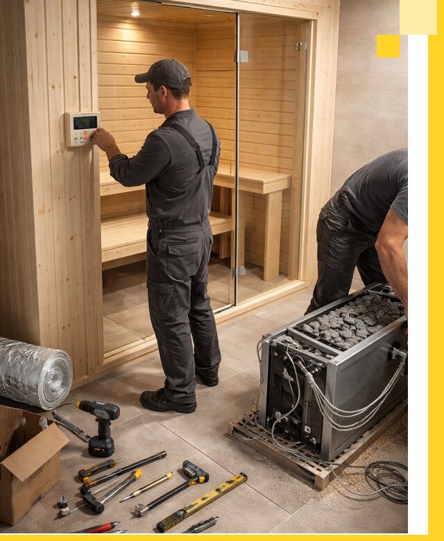 Поставка, установка и монтаж электрических саун в Новотроицке