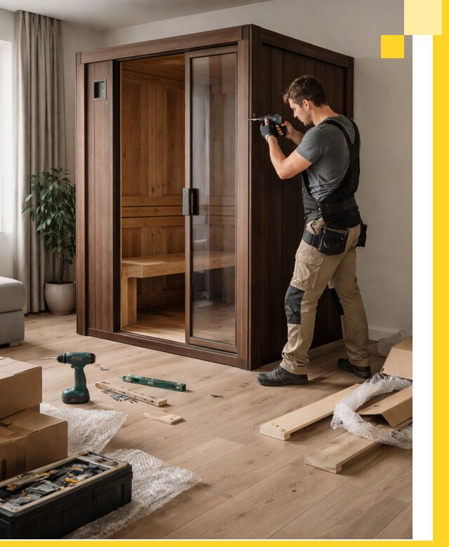 Установка и производство мини саун под ключ в Новотроицке