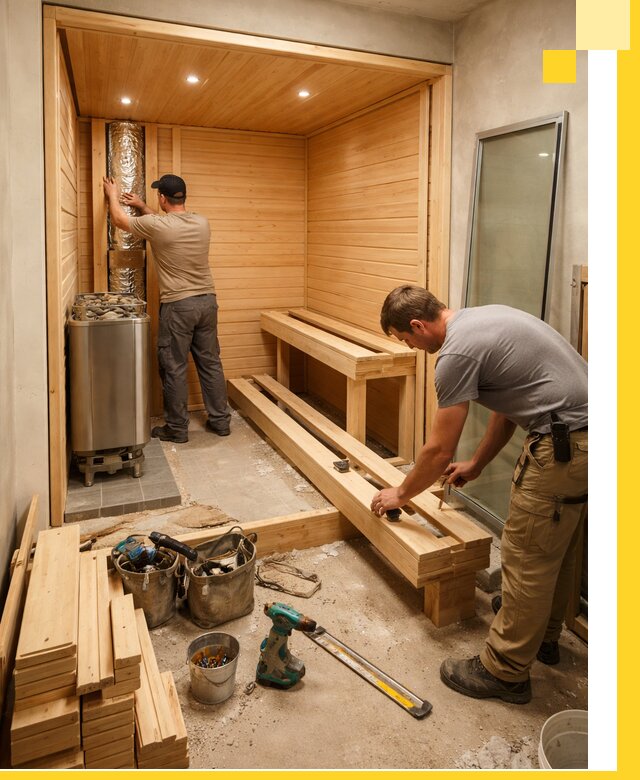 Проектирование и установка домашних саун под ключ в Новотроицке