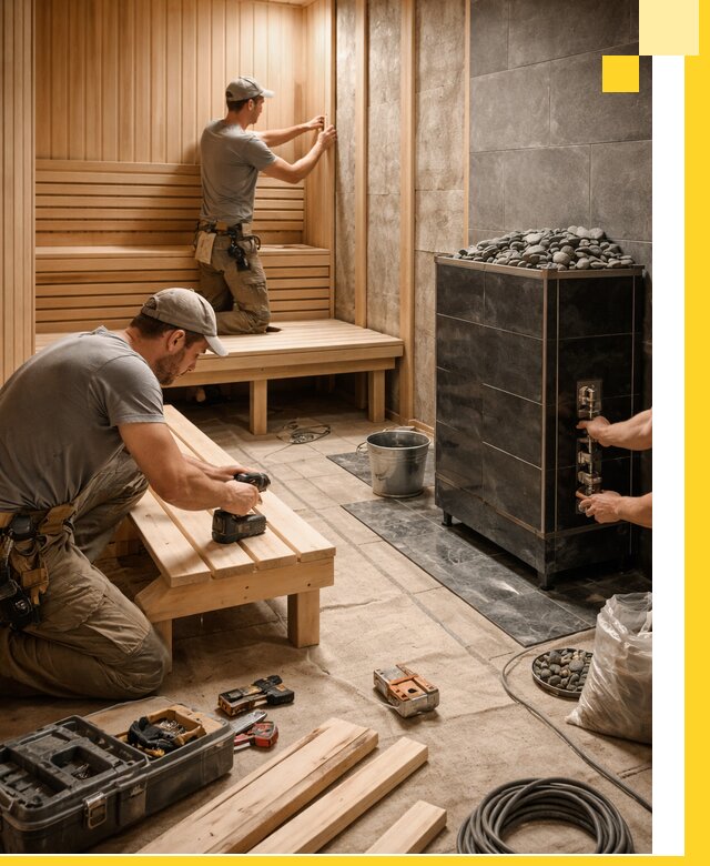 Дизайн и строительство интерьерных саун под ключ в Новотроицке