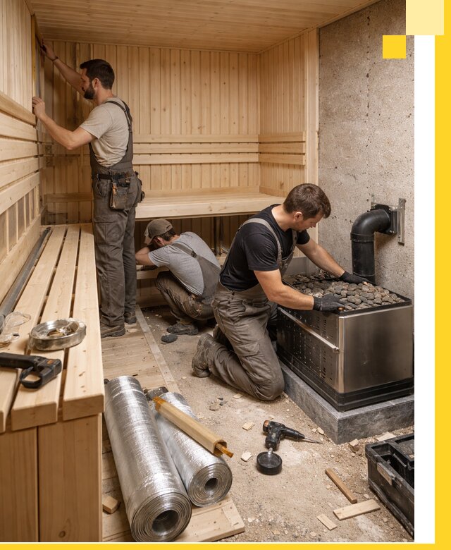 Индивидуальные сауны на заказ в Новотроицке под ключ, проект и монтаж