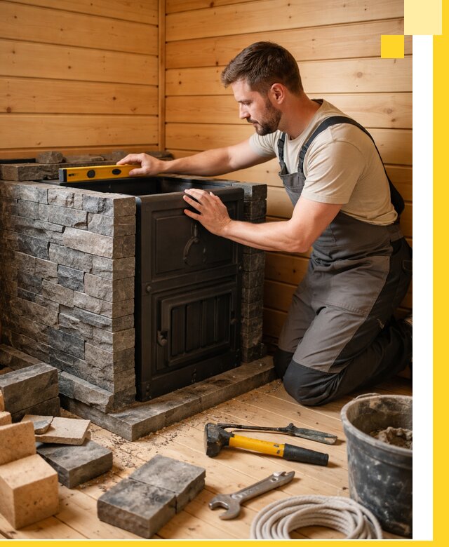 Производство и установка печей для саун под ключ в Новотроицке