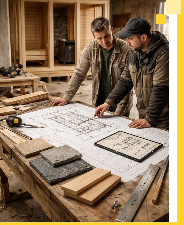 Проекты бань под ключ и планы строительства в Новотроицке