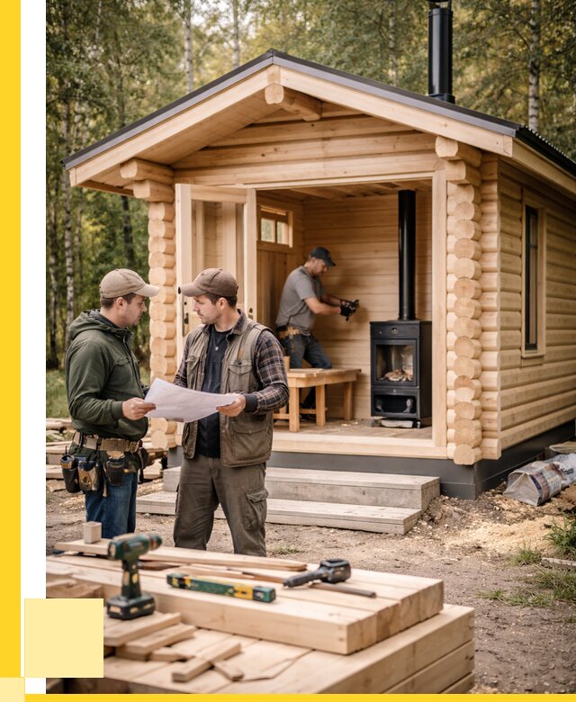 Монтаж бань под ключ в Новотроицке — от 209360 р. | ЭриданНвт