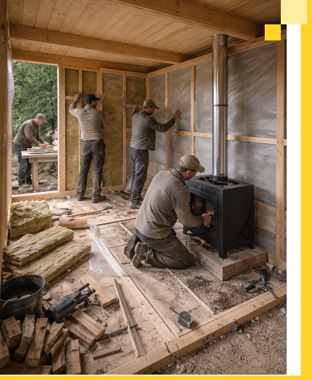 Профессиональный монтаж бань под ключ в Новотроицке для дома