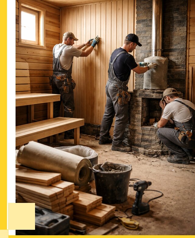 Ремонт бань под ключ в Новотроицке от 47106 р. | ЭриданНвт