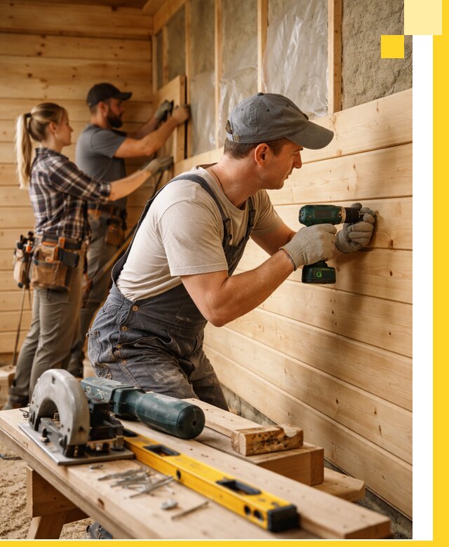 Обшивка бань под ключ в Новотроицке: отделка стен и потолков