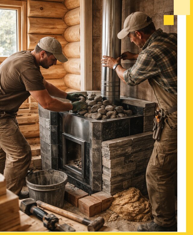 Строительство и отделка русских бань под ключ в Новотроицке