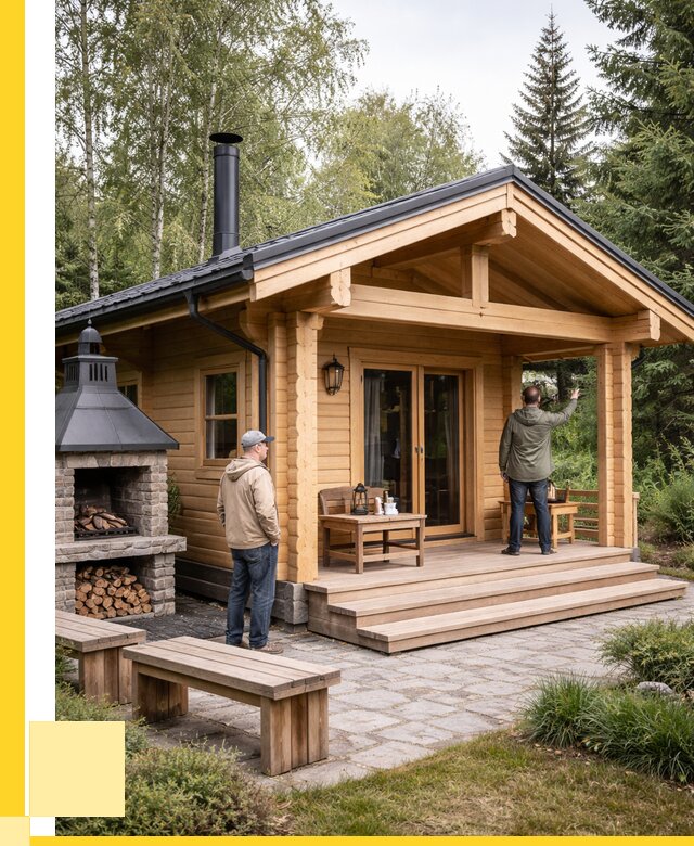 Деревянные бани под ключ в Новотроицке от 471060 р. | ЭриданНвт