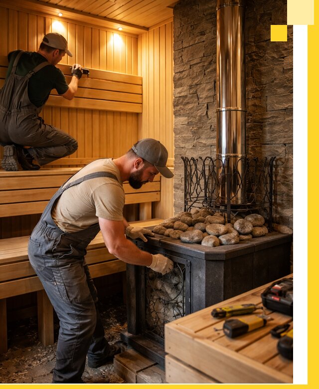 Комплексный дизайн бань, саун и зон отдыха в Новотроицке